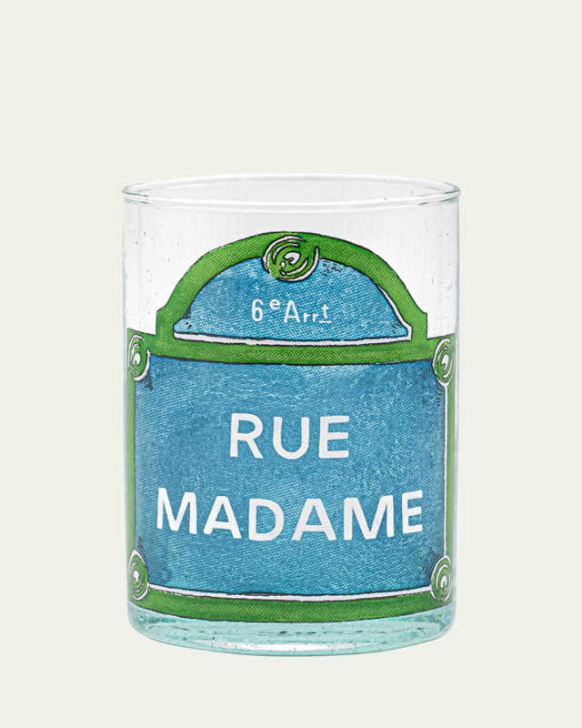 Rue Madame Drinking Glass